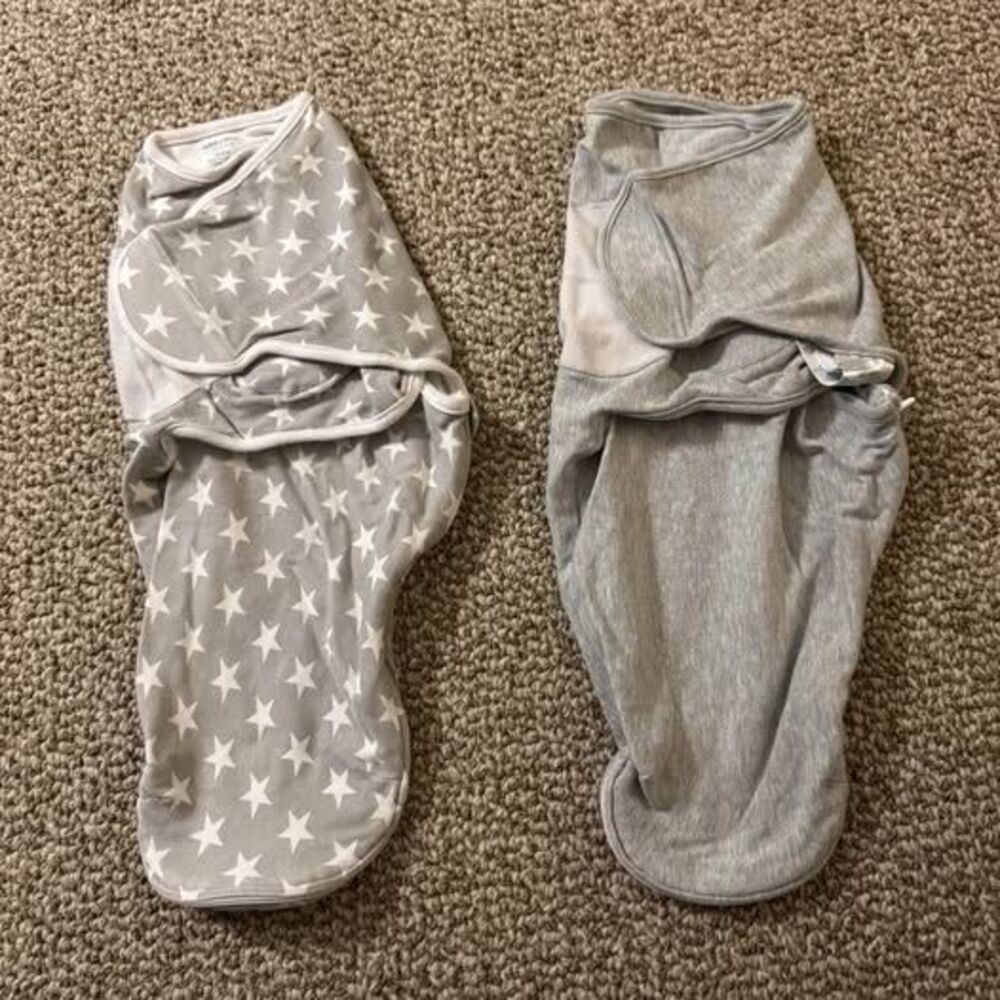 Aden + Anais Baby Swaddle Wrap Bundle of 2 Zip Bottom 0–3 Months Cotton Unisex